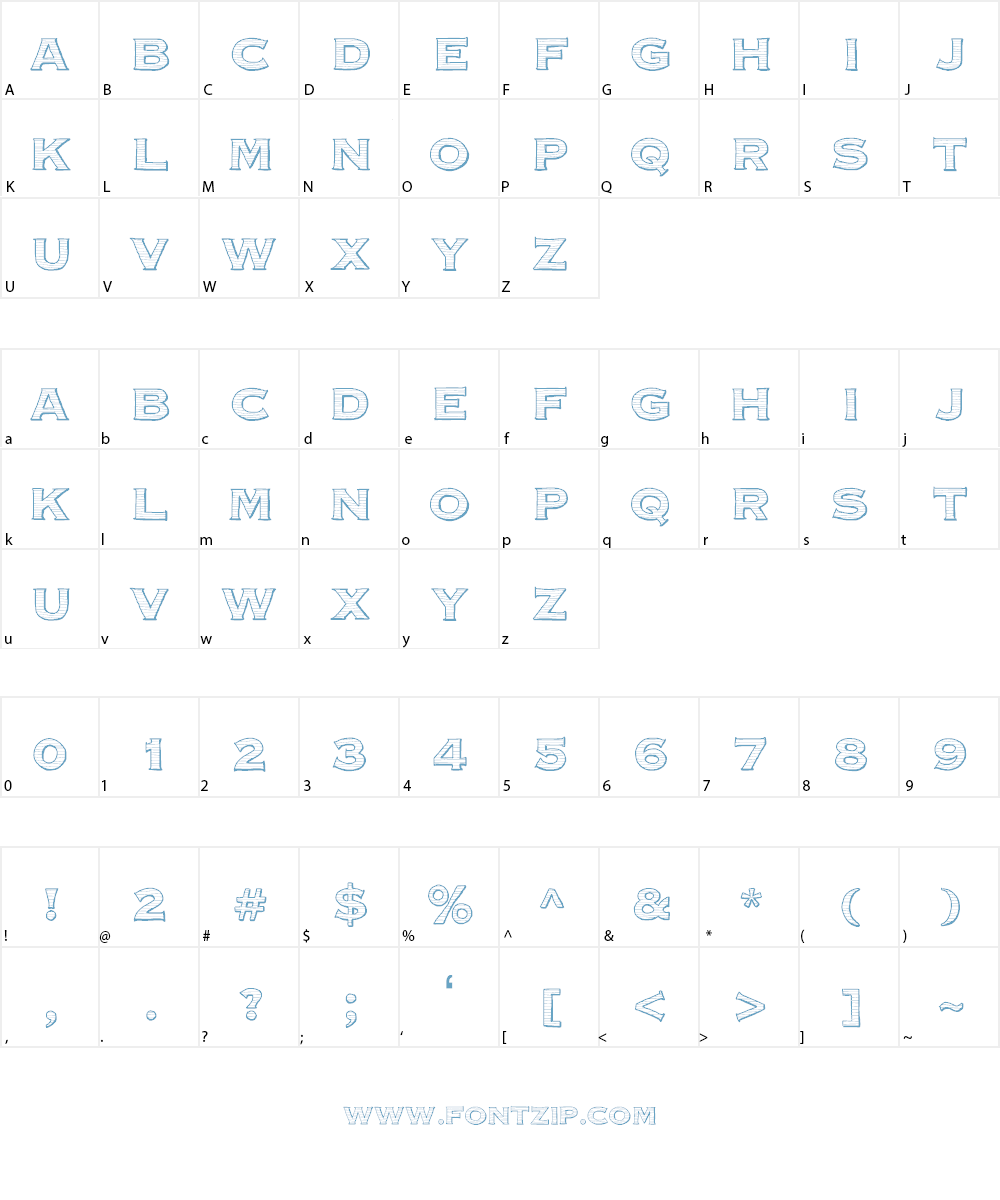 Parcel Font Character