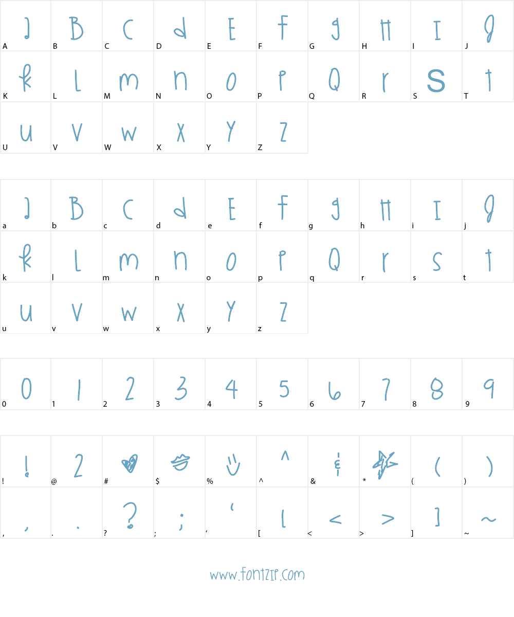 KingsKardashhh Font Character