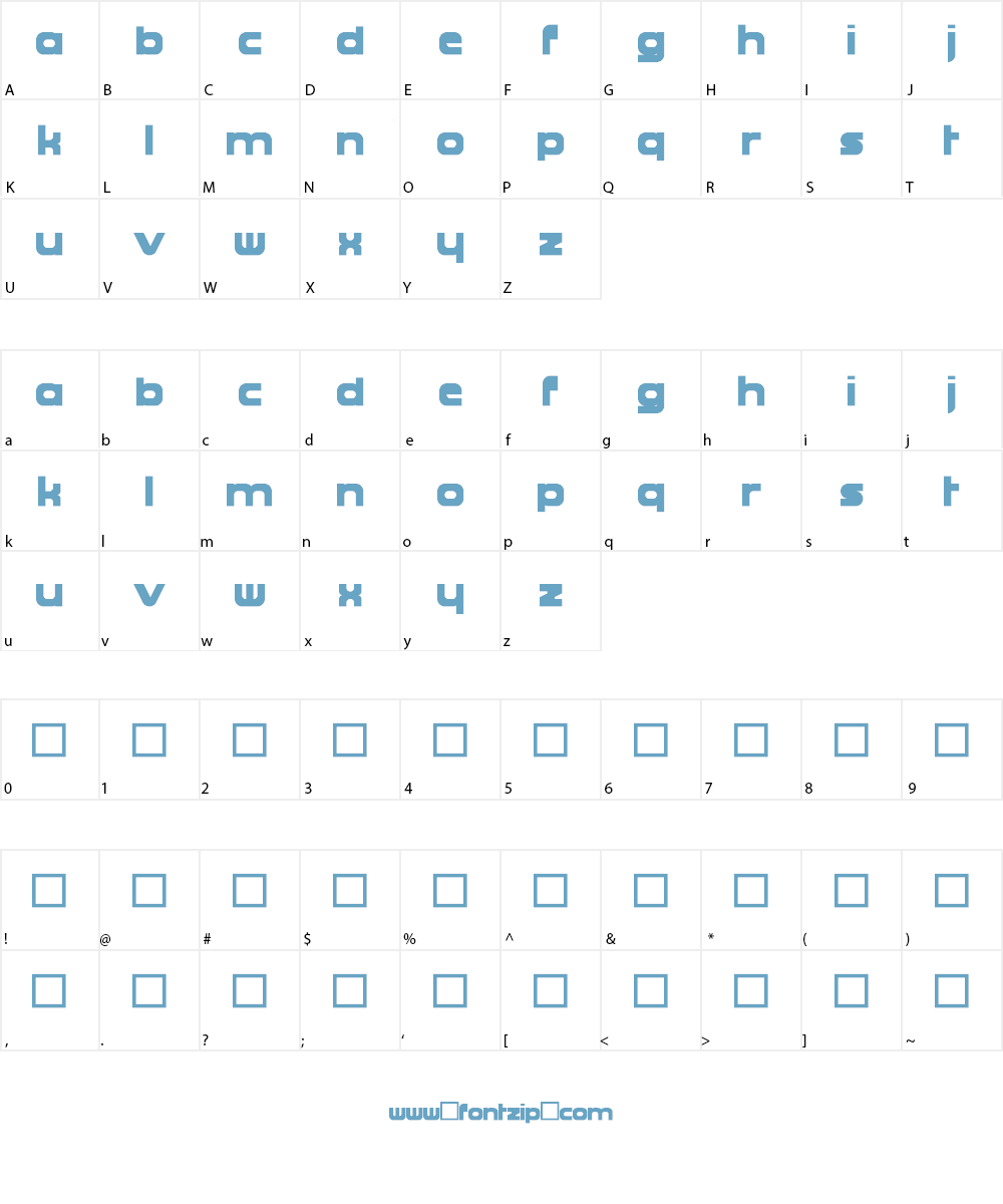Proudance Font Character