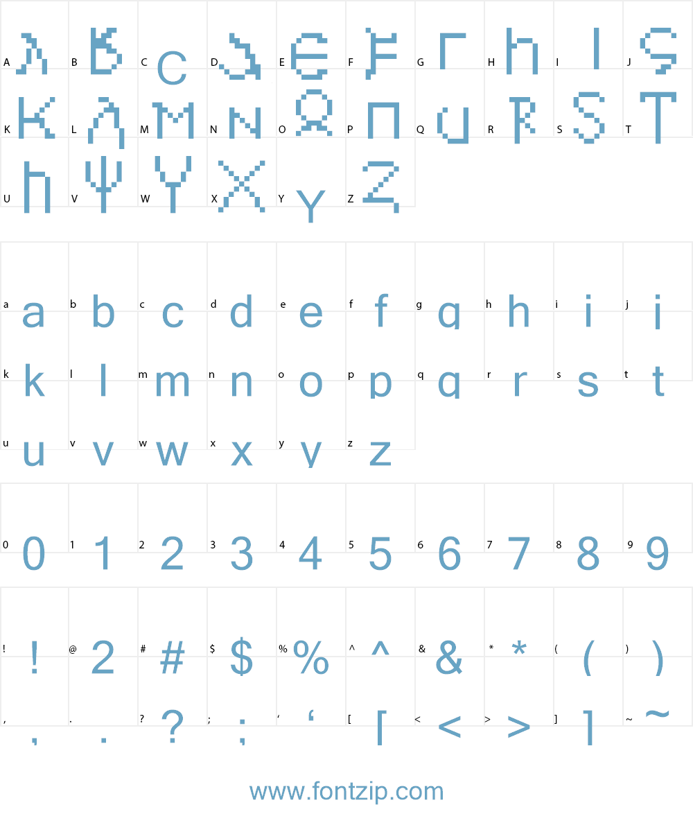 Ostrogothic Font Character