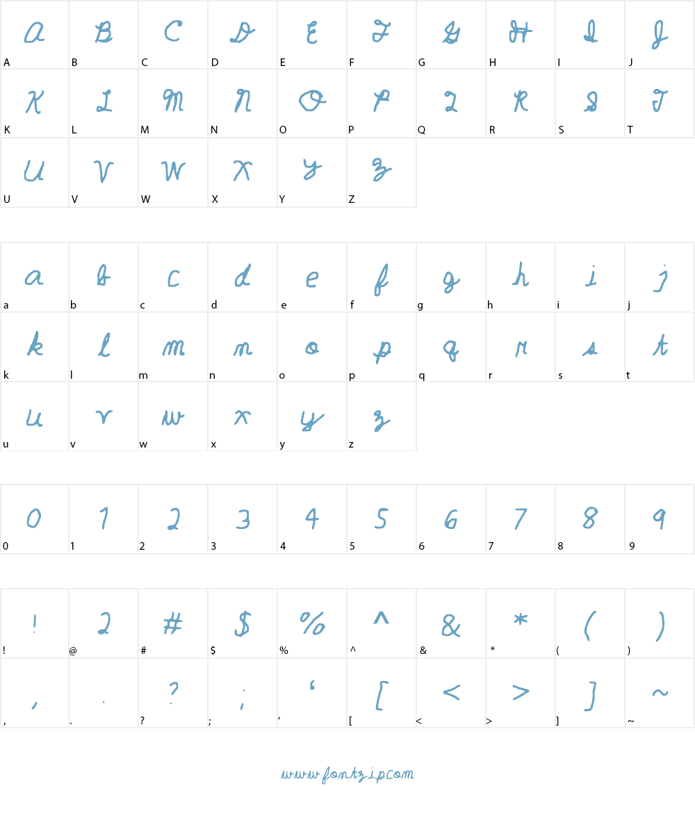 Geelyn___FontSpace_ Font Character