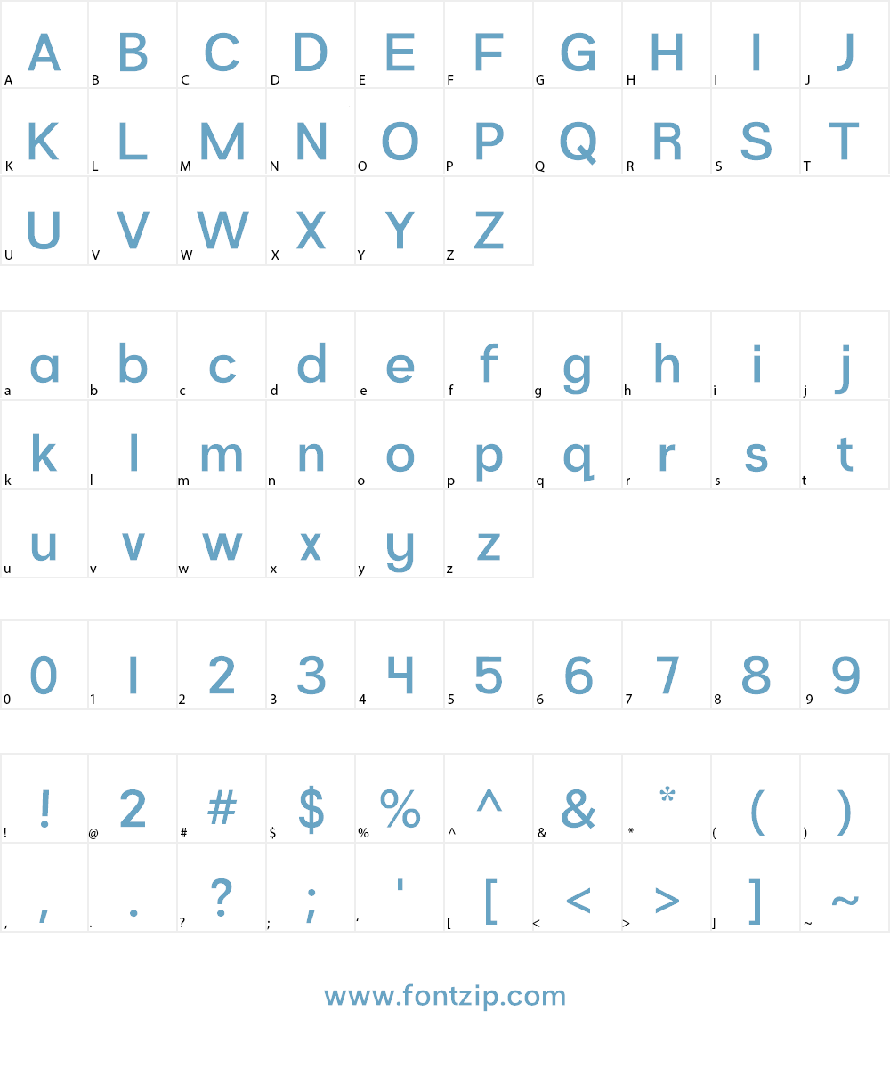 Armegoe Font Character