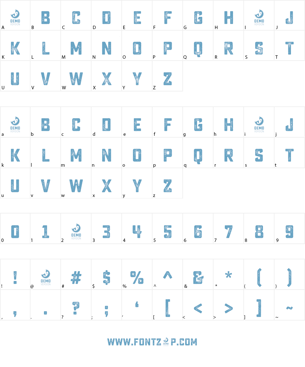 Sucrose Bold Two DEMO Font Character