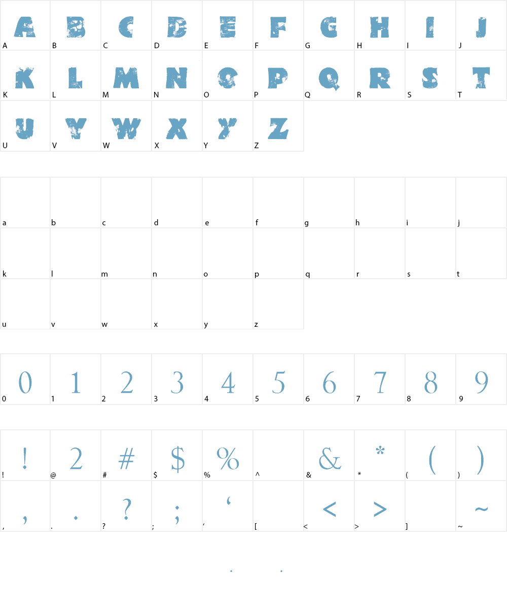 Fat Brush by Marta van Ec Font Character