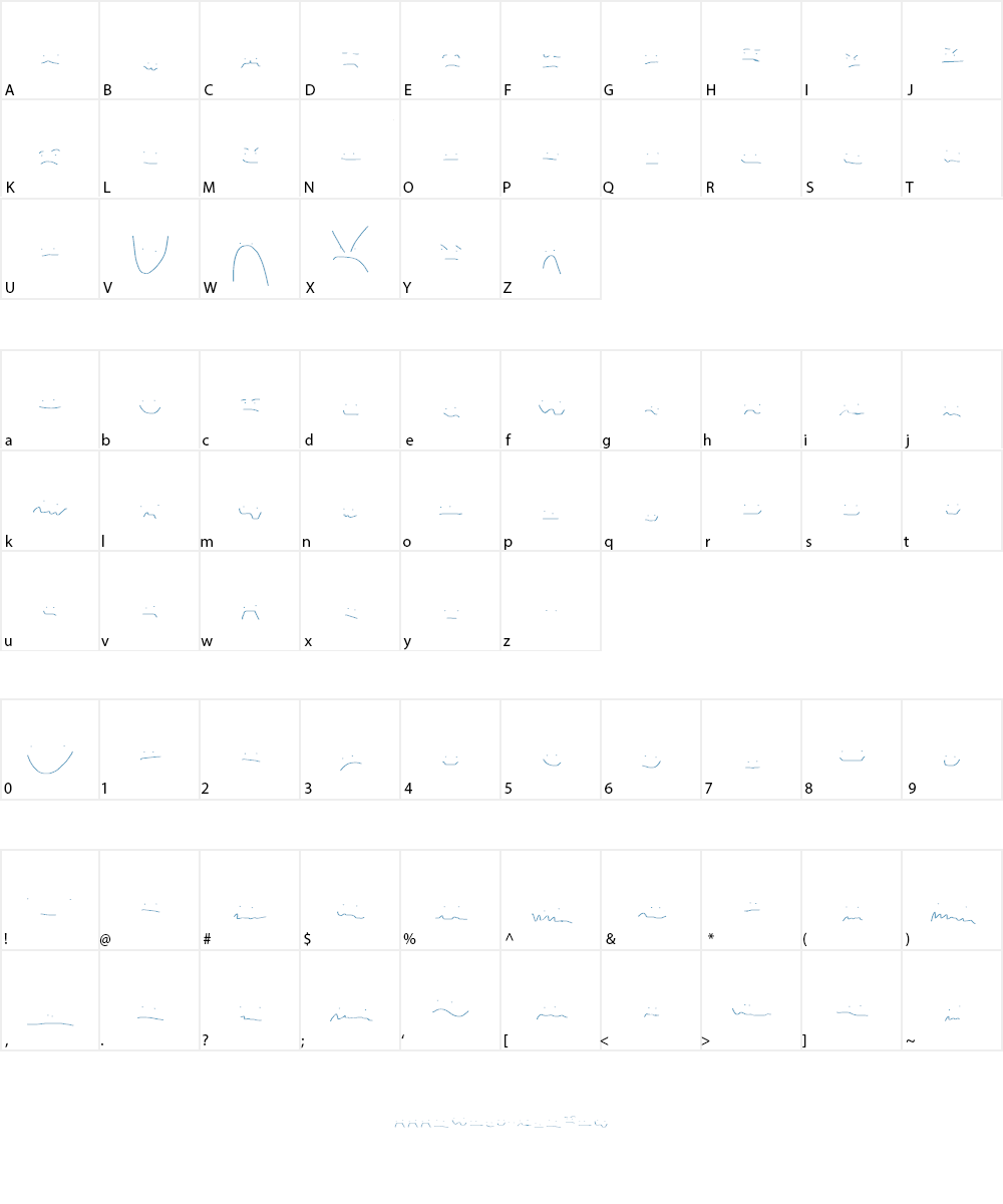 Anxiety Font Character