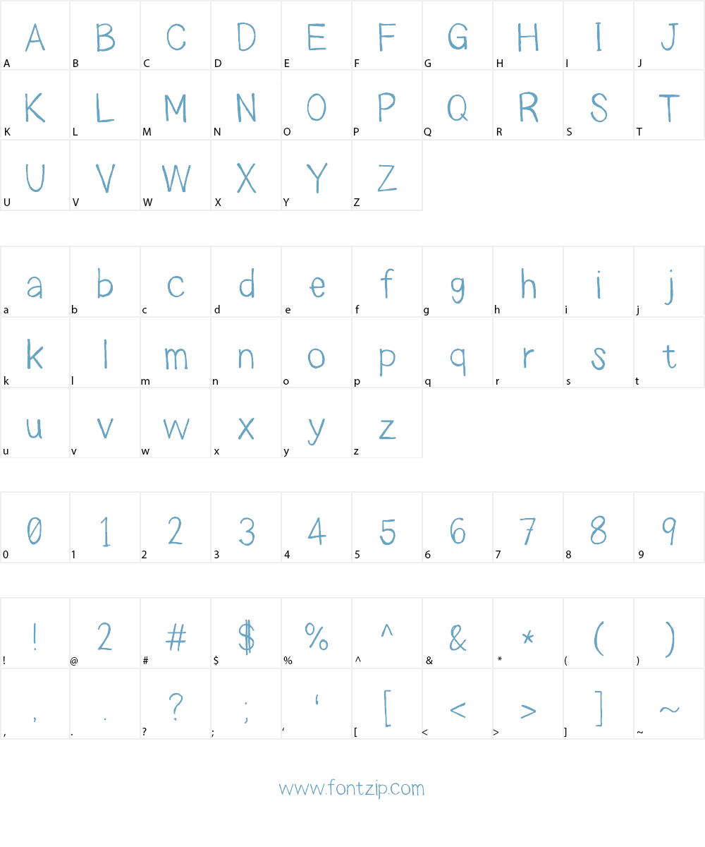 americano Font Character