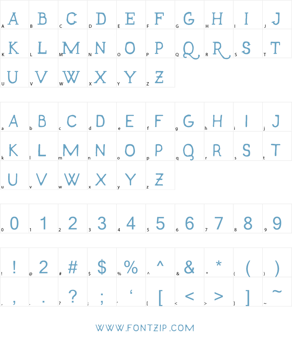 Talisman Free Font Character