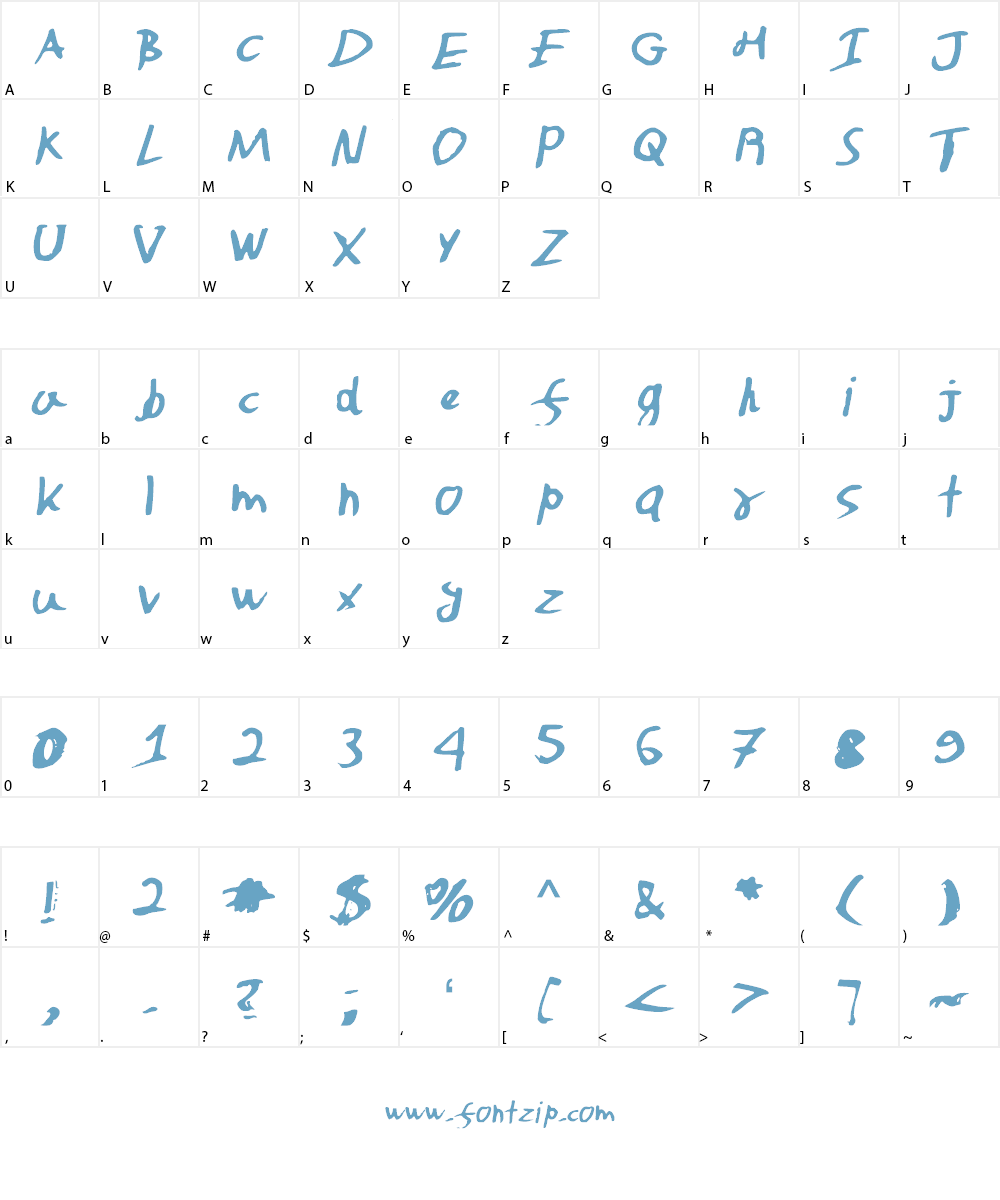 Alexfont Font Character
