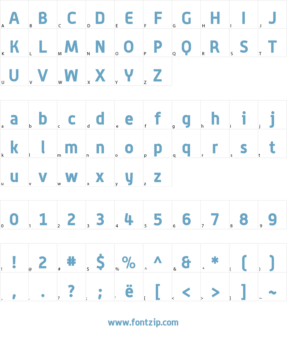 PushPins Font Character