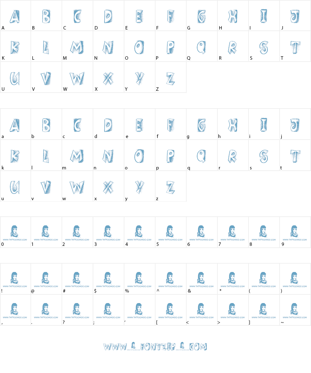 Girlfriend Font Character