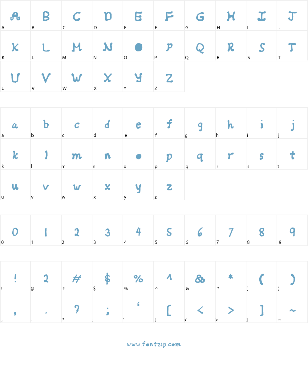 Girlish Curlish Font Character