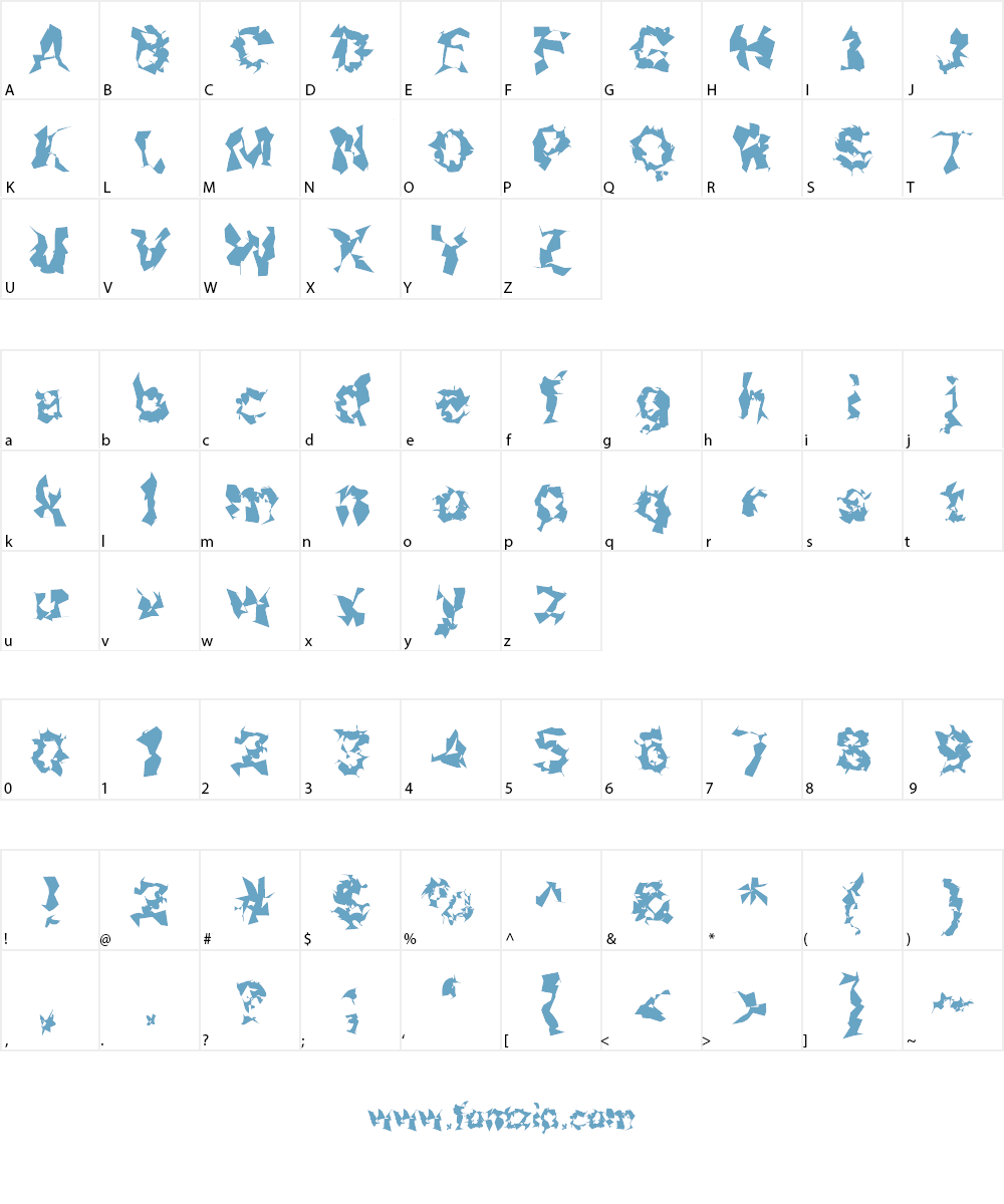 Asimov Silicon Font Character