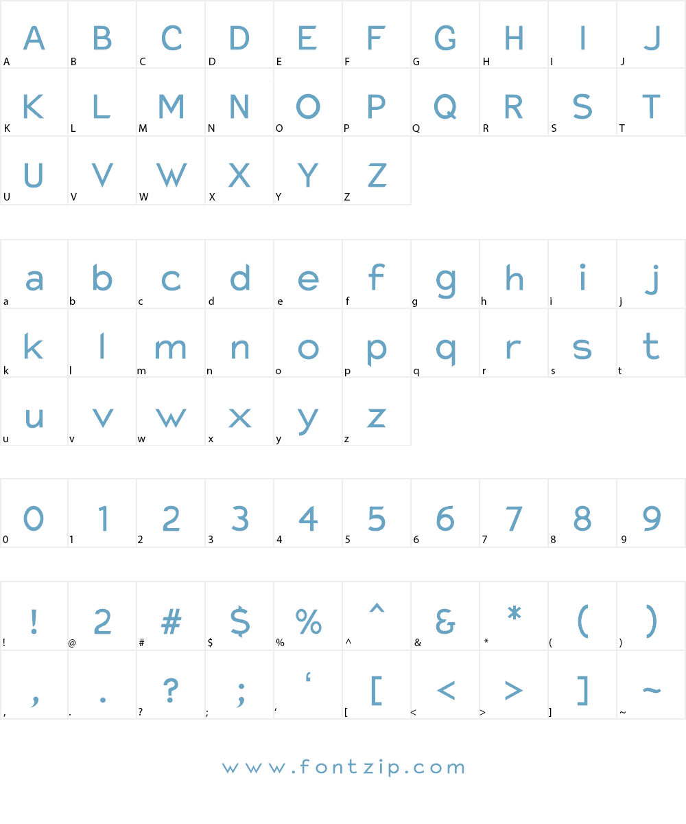 Charger Monospace Font Character