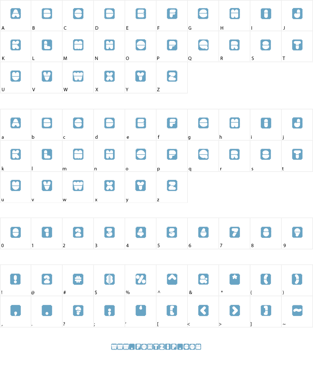 TicketMaster Font Character