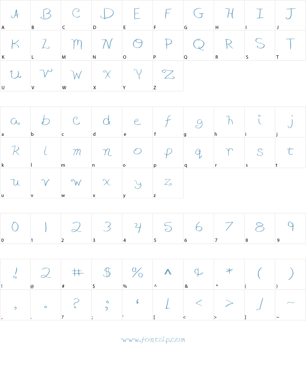 Aimee Font Character