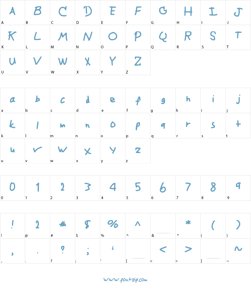 Paint_Font_v1 Font Character