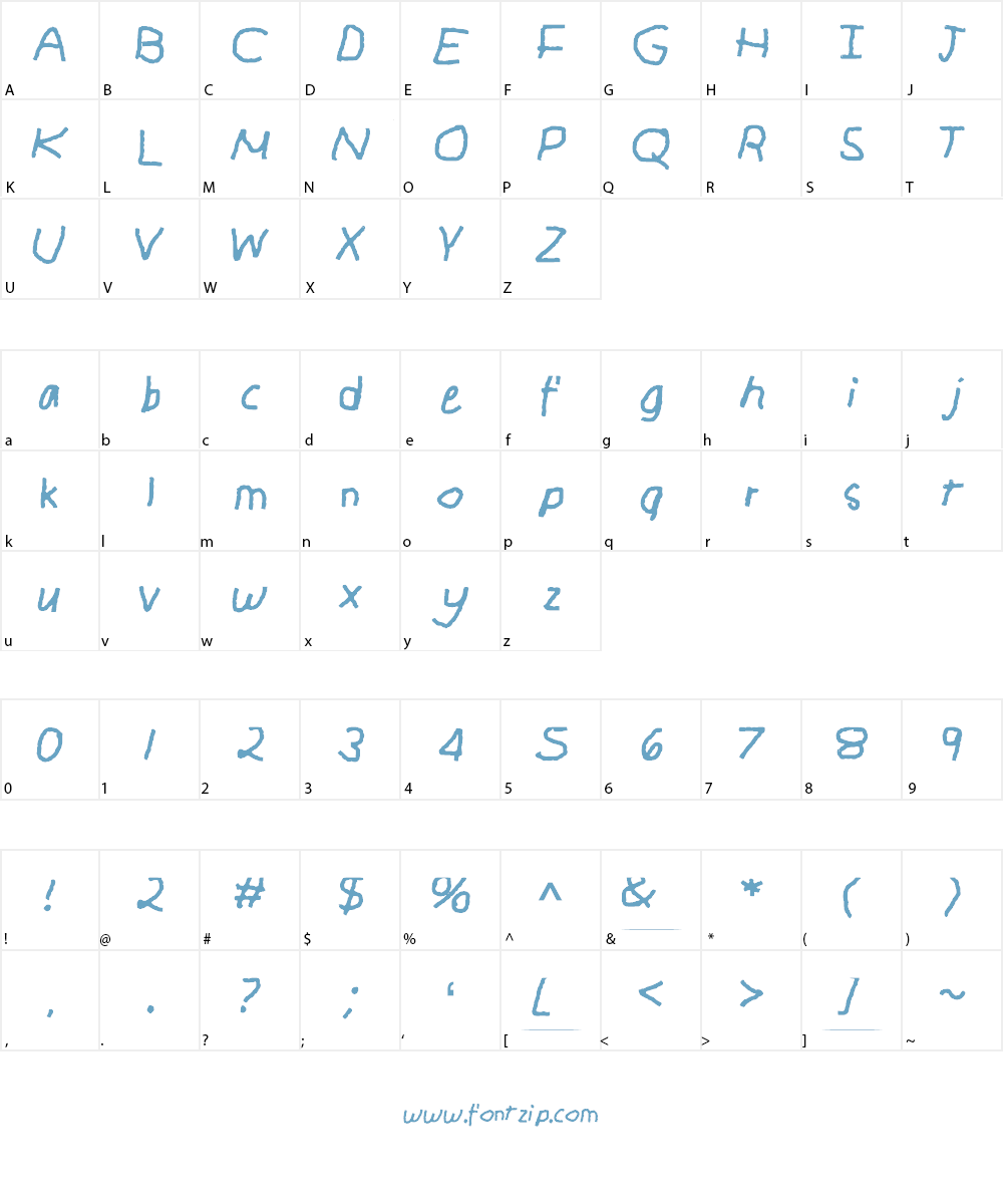 GHR_Chalk_I Font Character