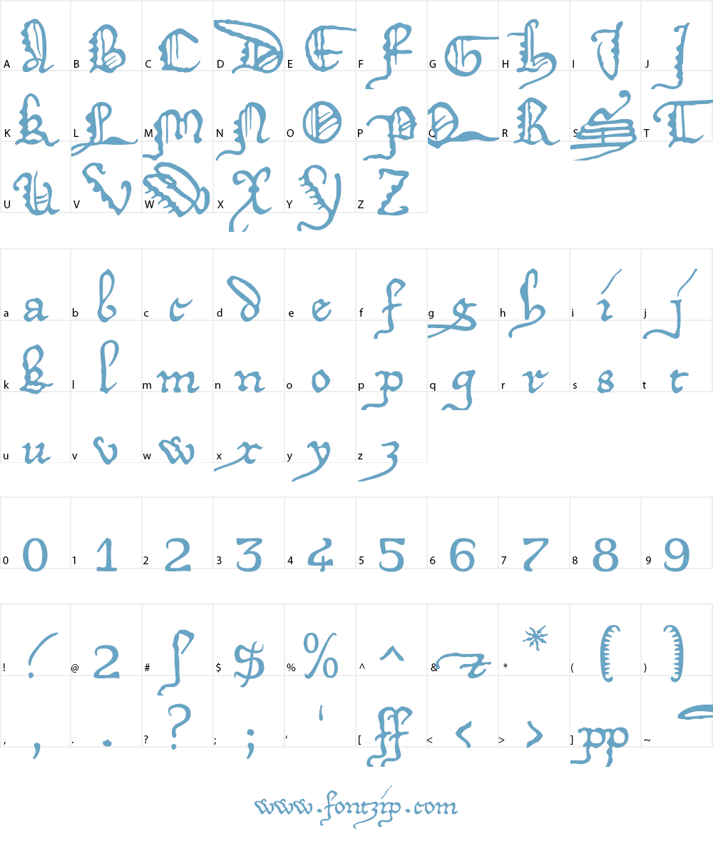 DeiGratia Font Character