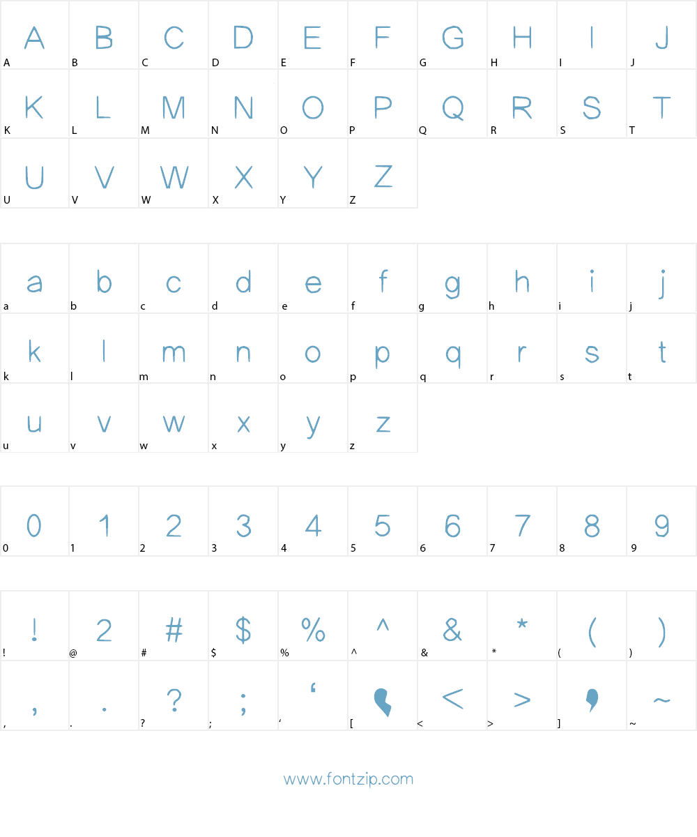 The_Confession_fonts Font Character