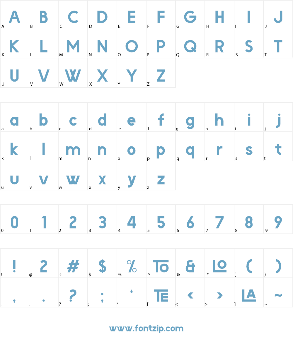 Playoffs Font Character