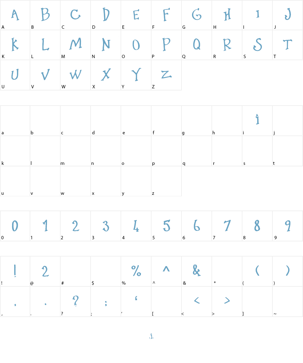 Little_Pink_Shit Font Character