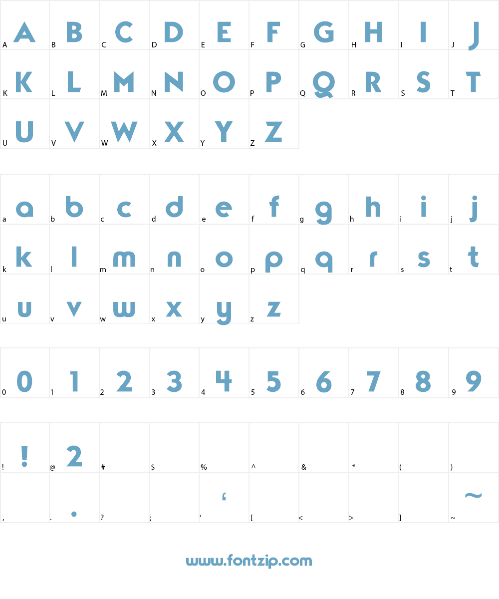 TypoGraphica Font Character