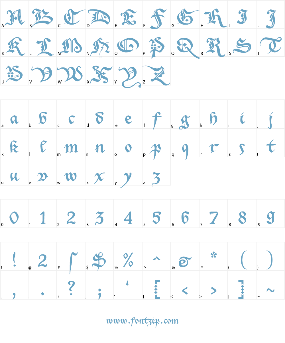 Xenippa Font Character