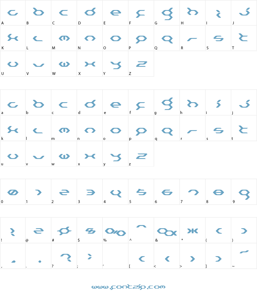 Eusocia solid Font Character