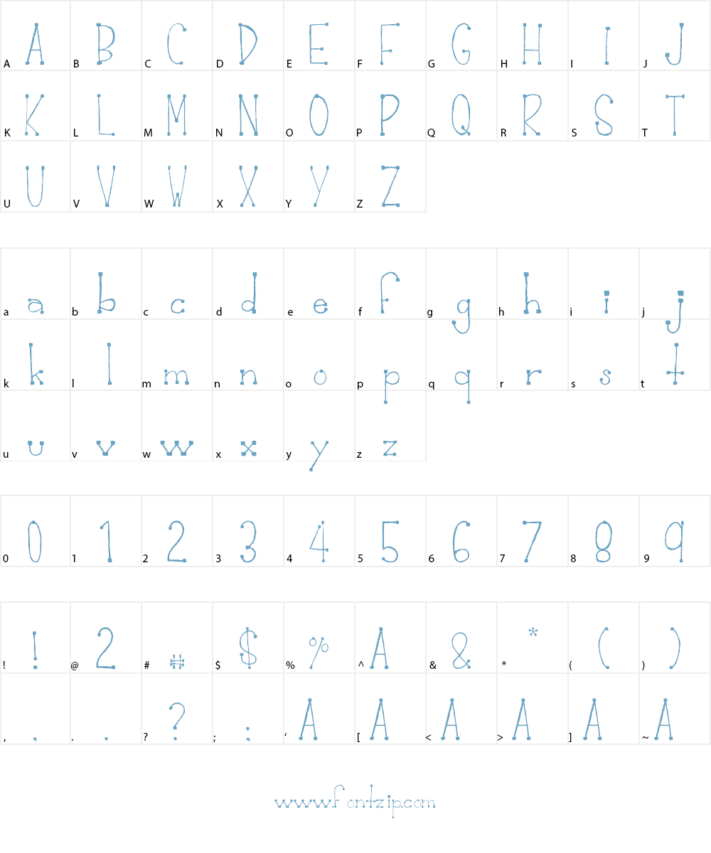 Serendipity Font Character