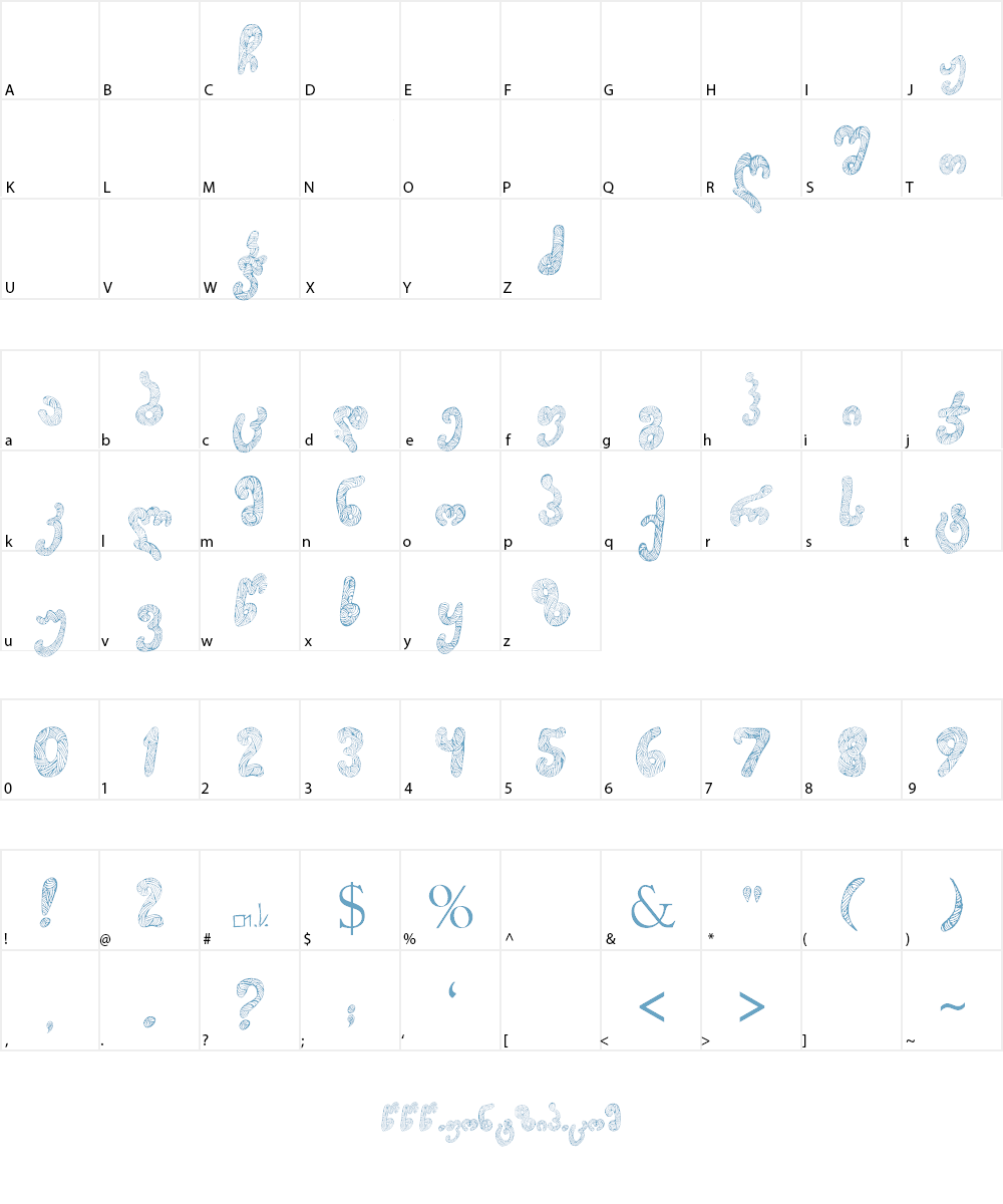 Thart_Ts_Geo Font Character