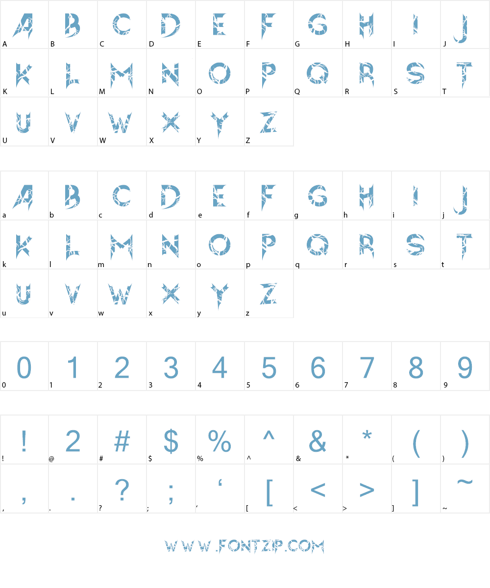Hellion Font Character
