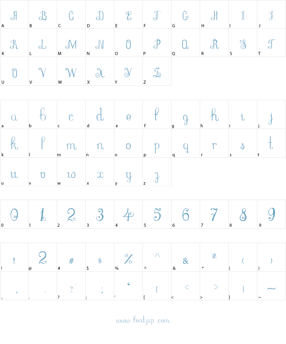 MAY1 Font Character