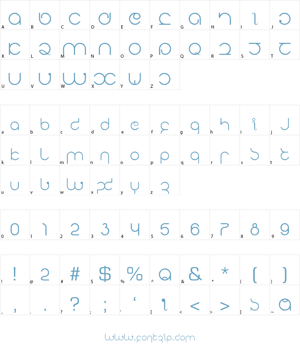 Lupanesque Font Character