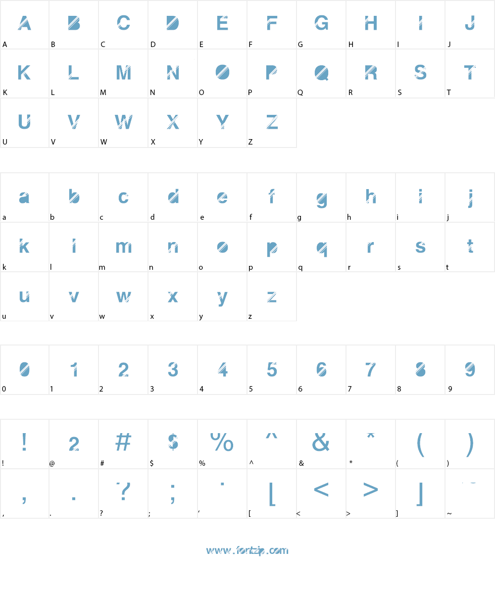 DiscoNight Font Character