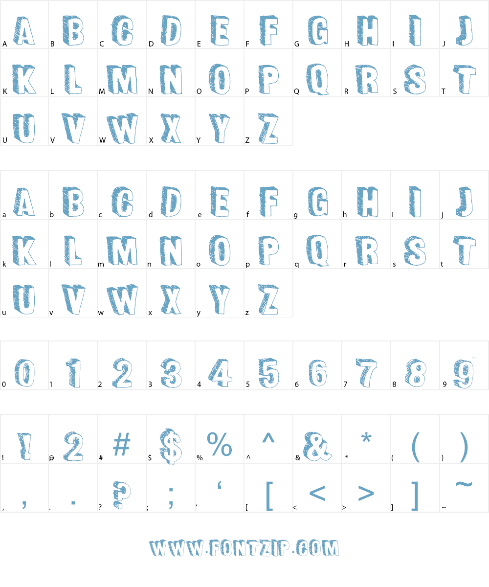 FunSized Font Character