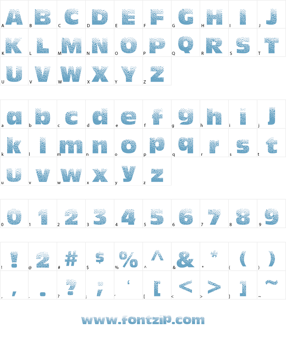 HotSweat Font Character