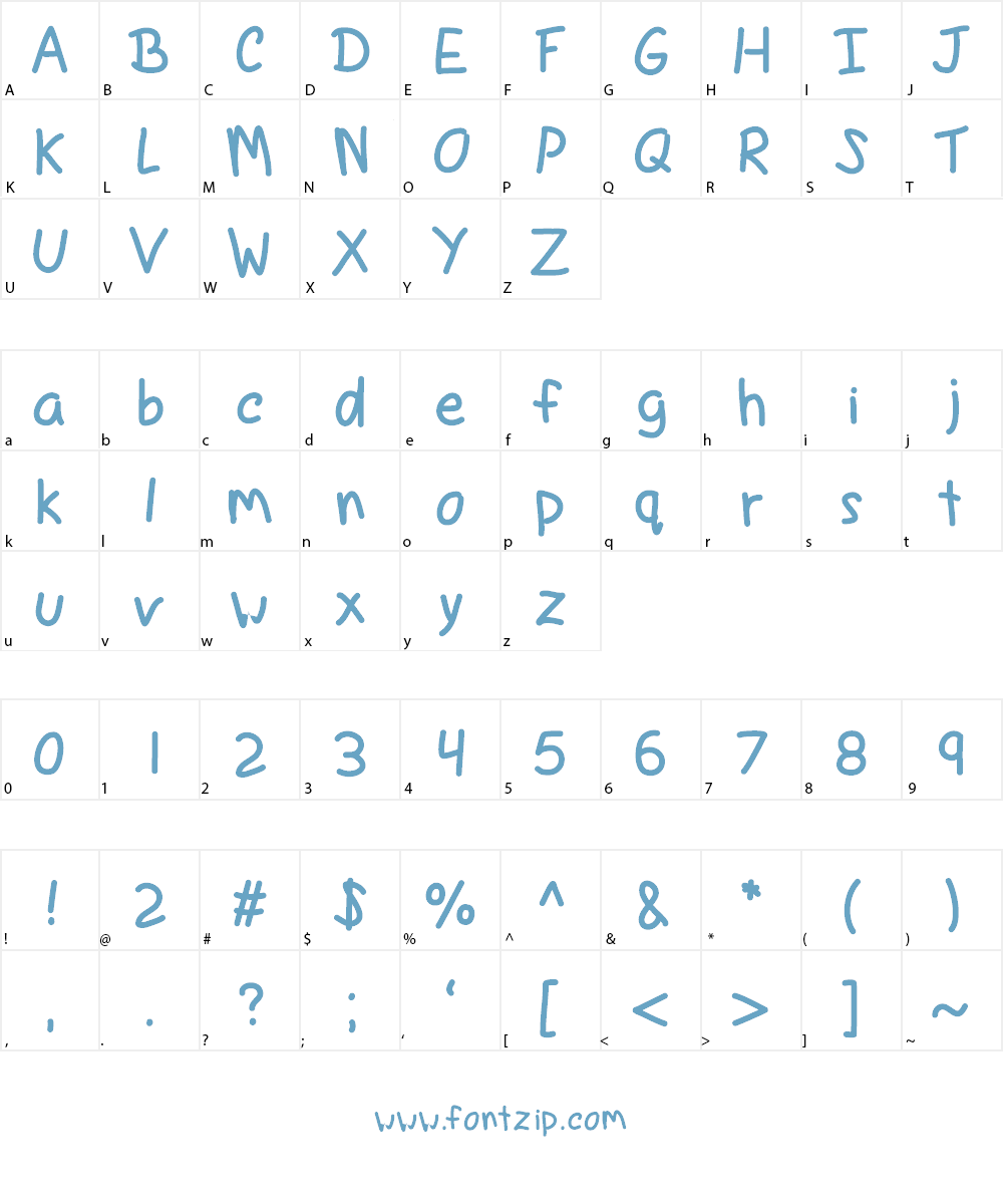 Agym Font Character