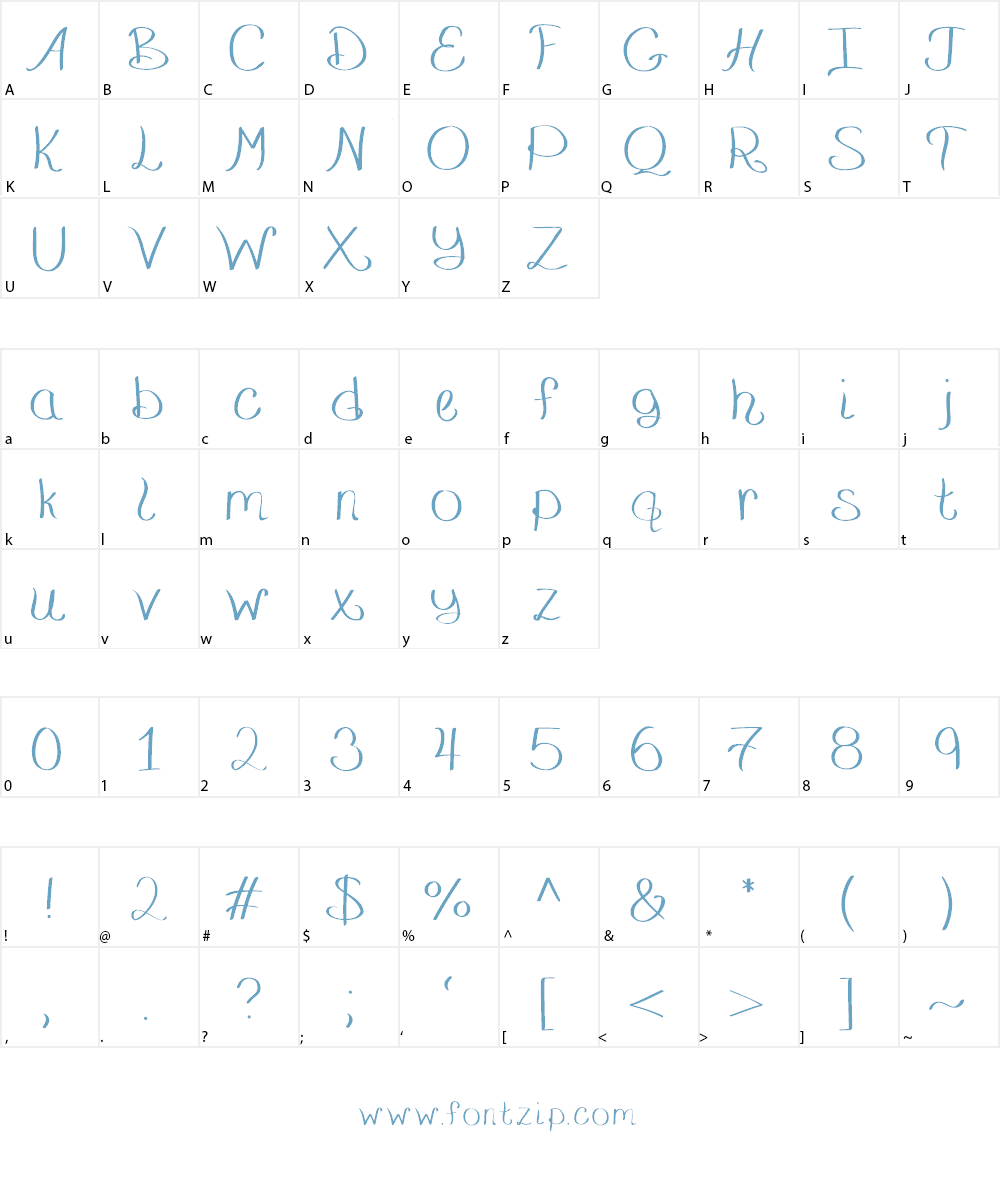 Blenkinsop Font Character
