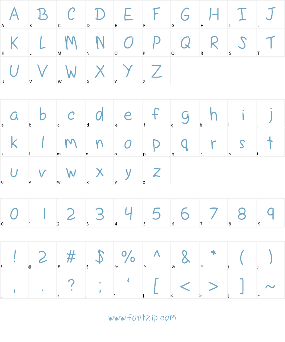 AgymLight Font Character
