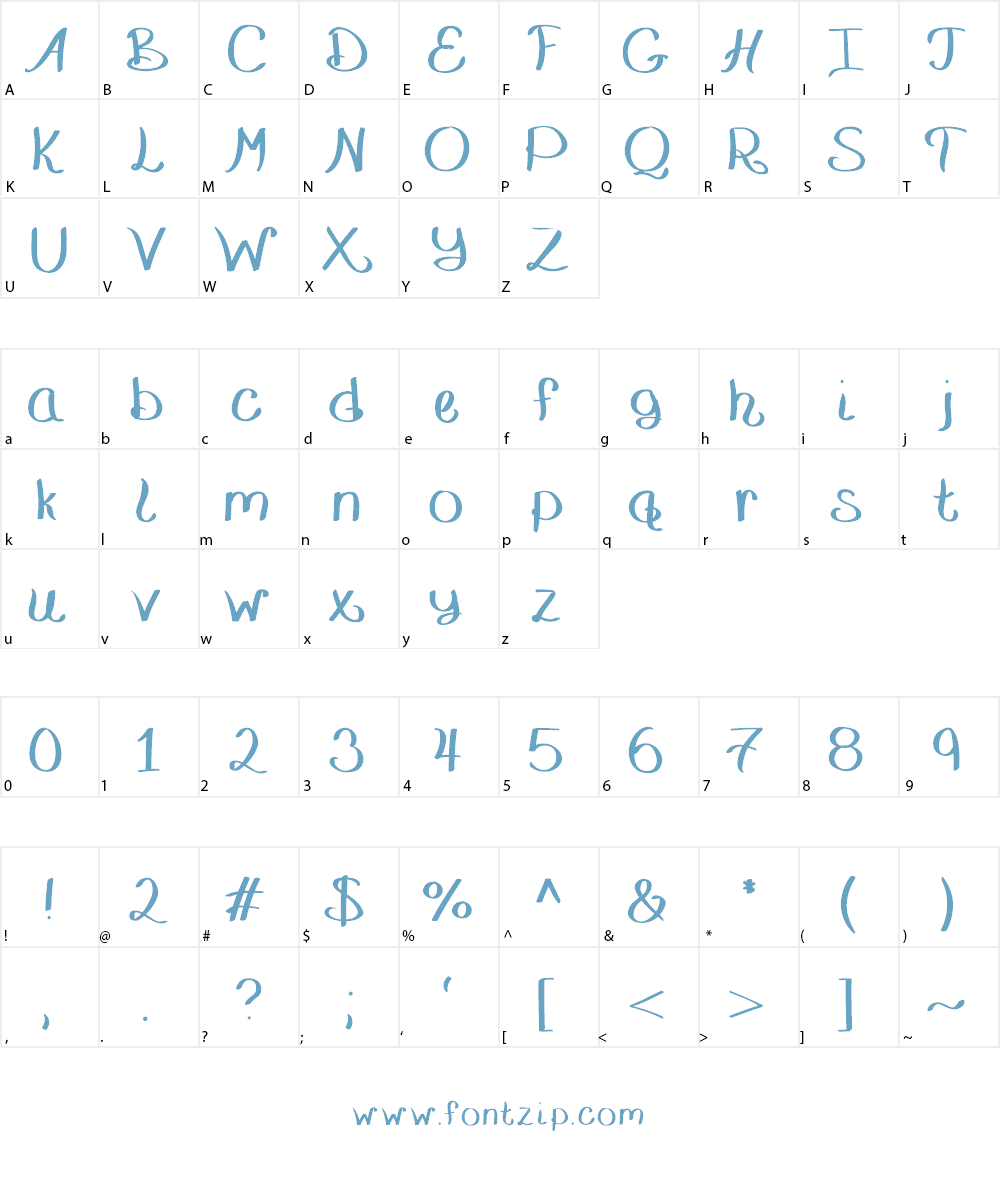 BlenkinsopBold Font Character