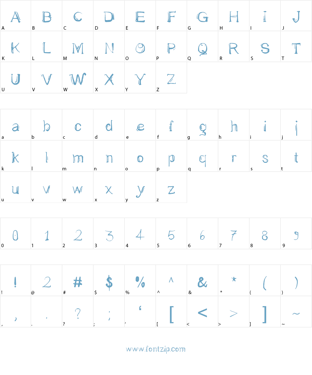 Sheffre Omega Font Character