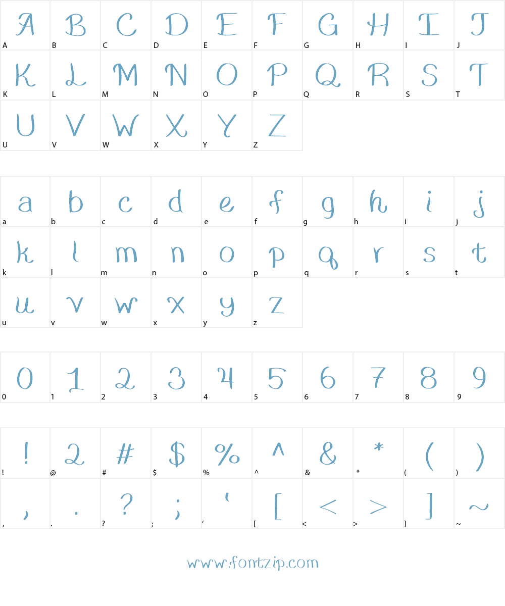 Asiago Font Character