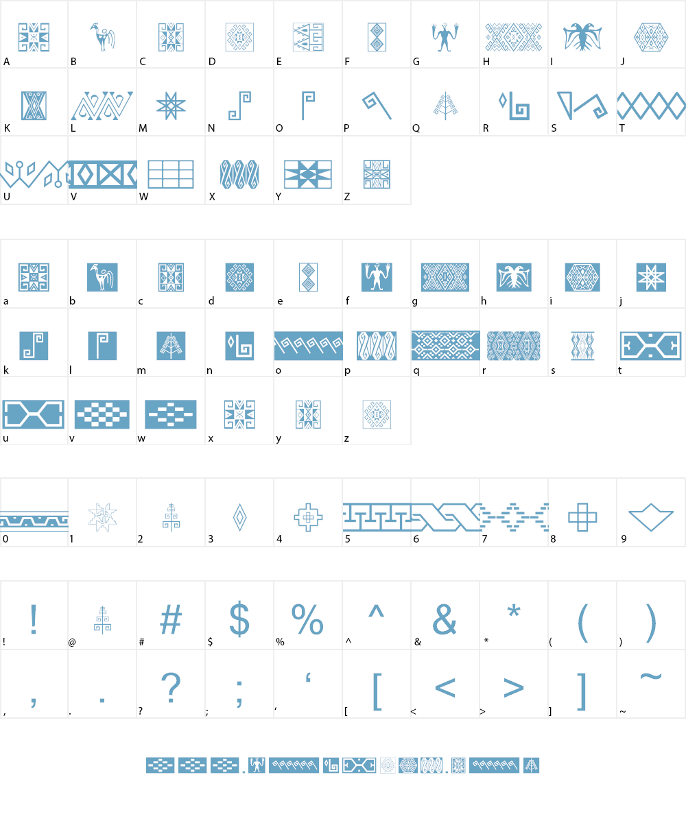 Ikatan Font Character