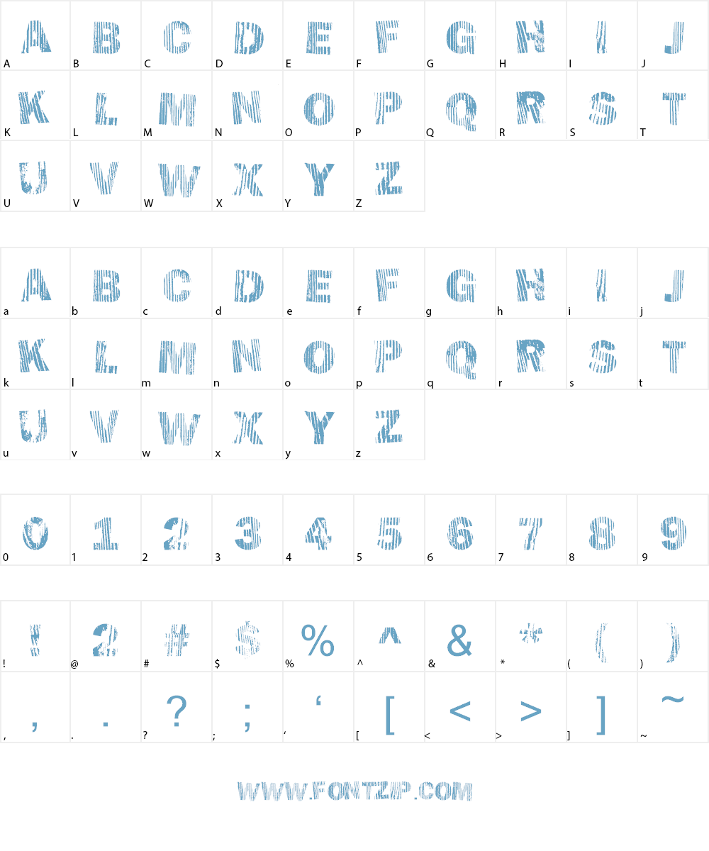 Hellawood Font Character