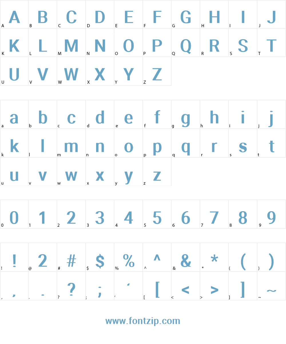 Aerodynamic Font Character