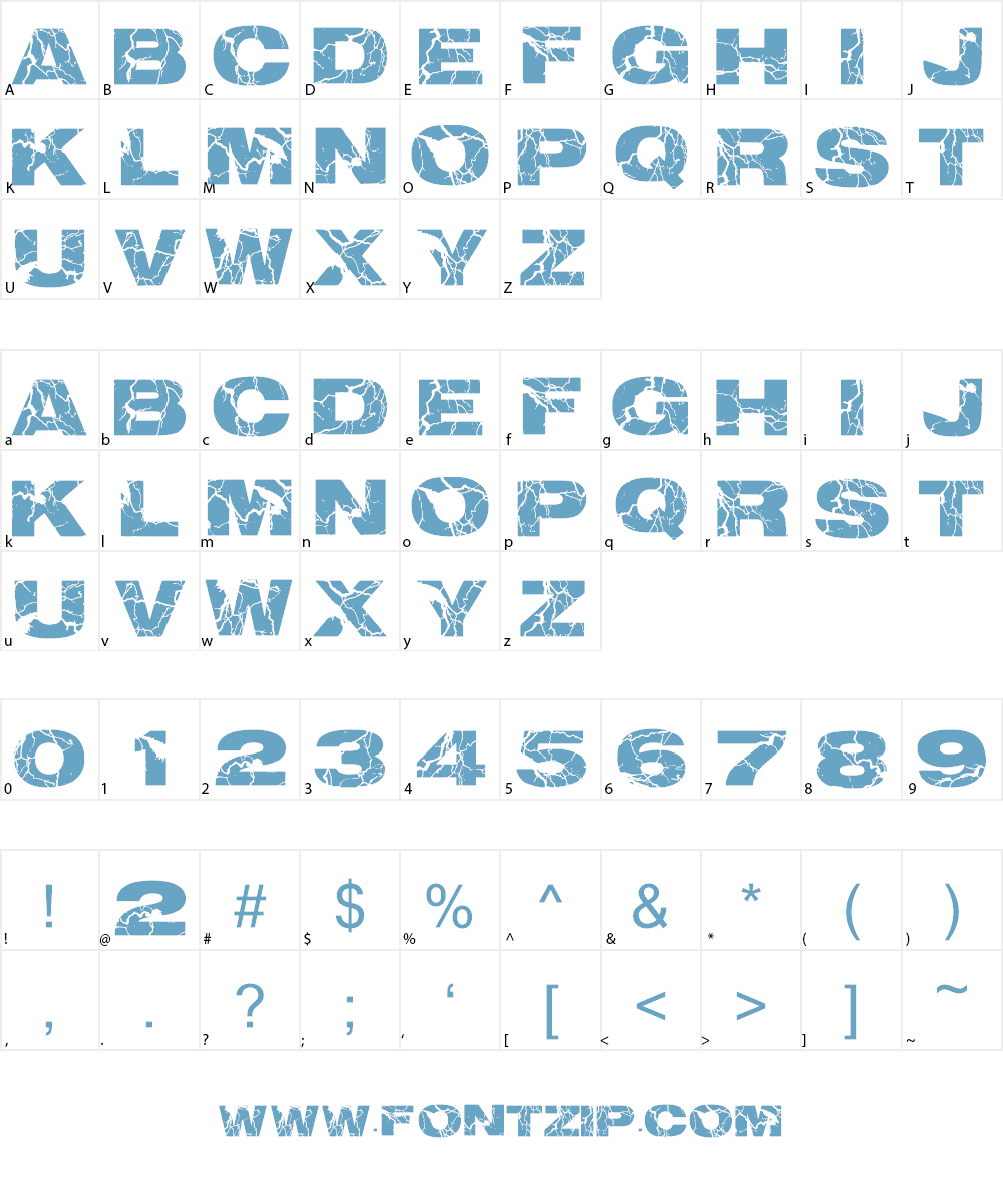 electrical Font Character