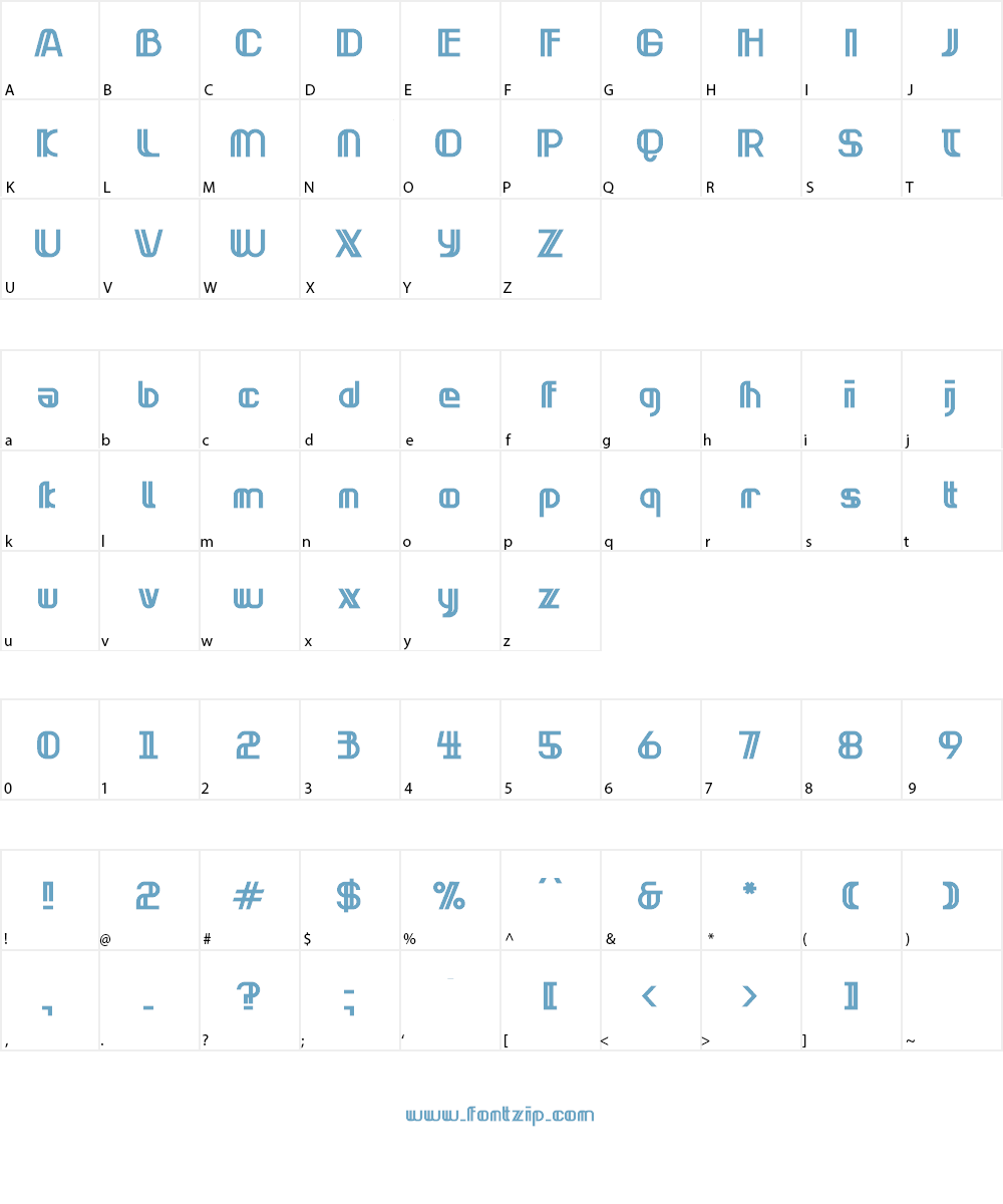 Neonclipper Font Character