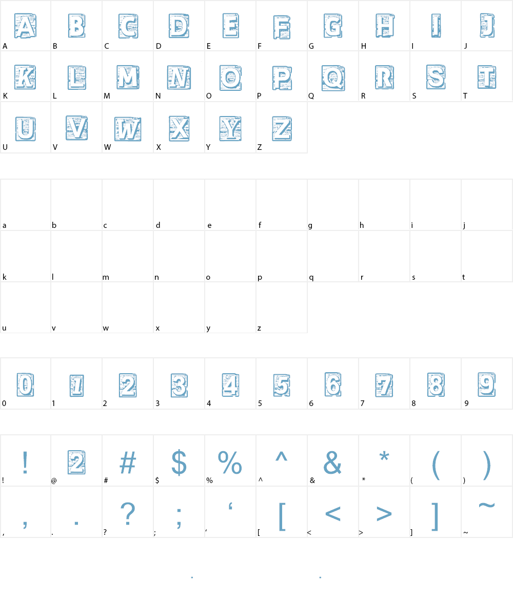 CF Cherokee Font Character