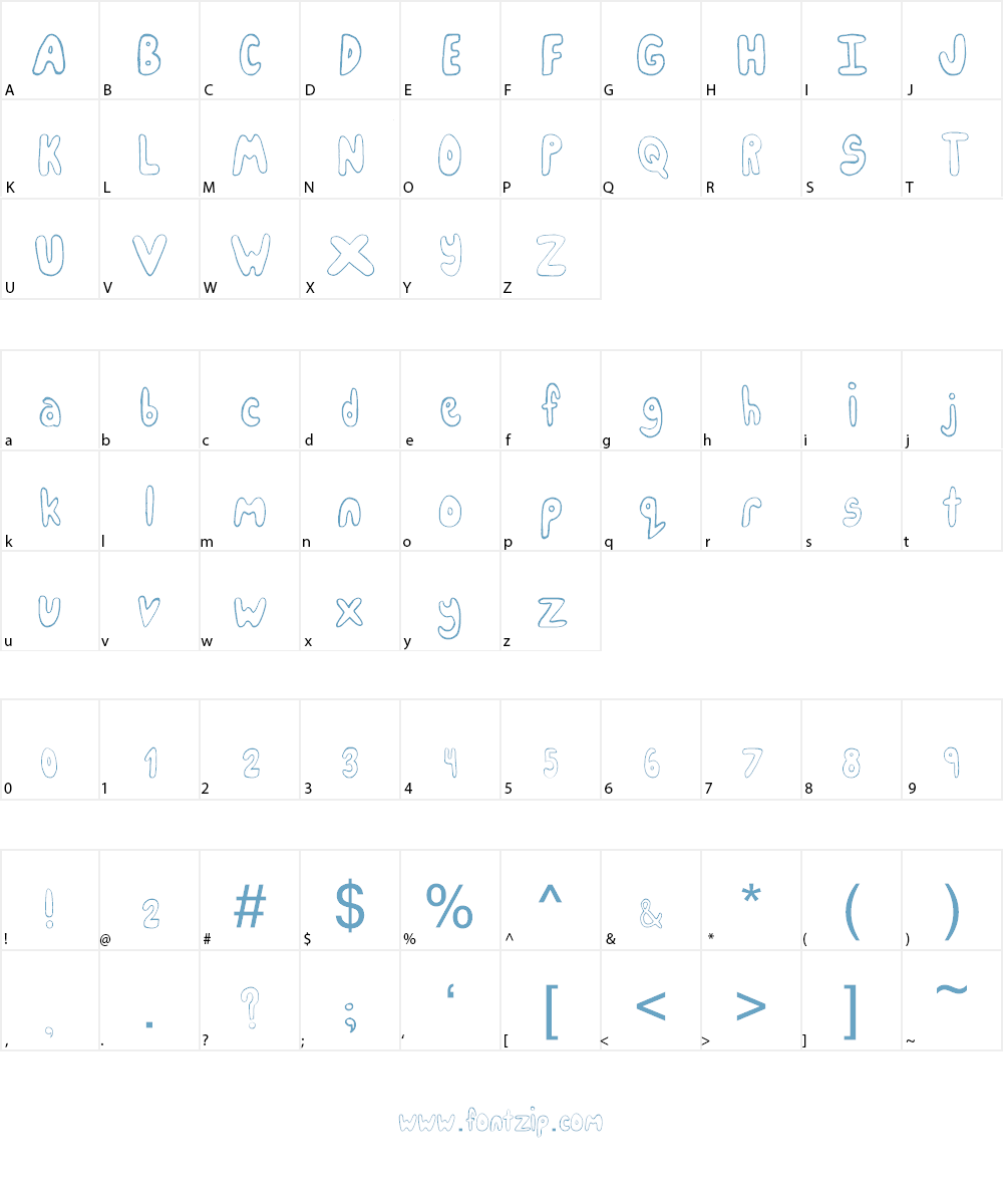 IceCreamParty Font Character