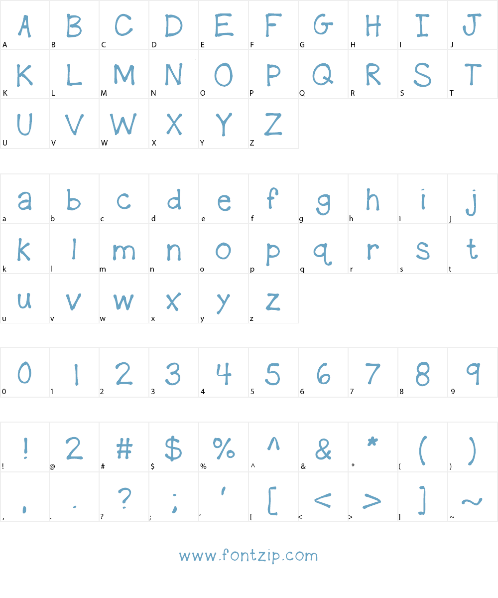 KBPlayDate Font Character